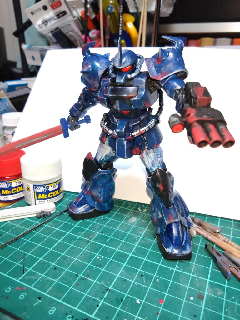 塗装途中の画像です。