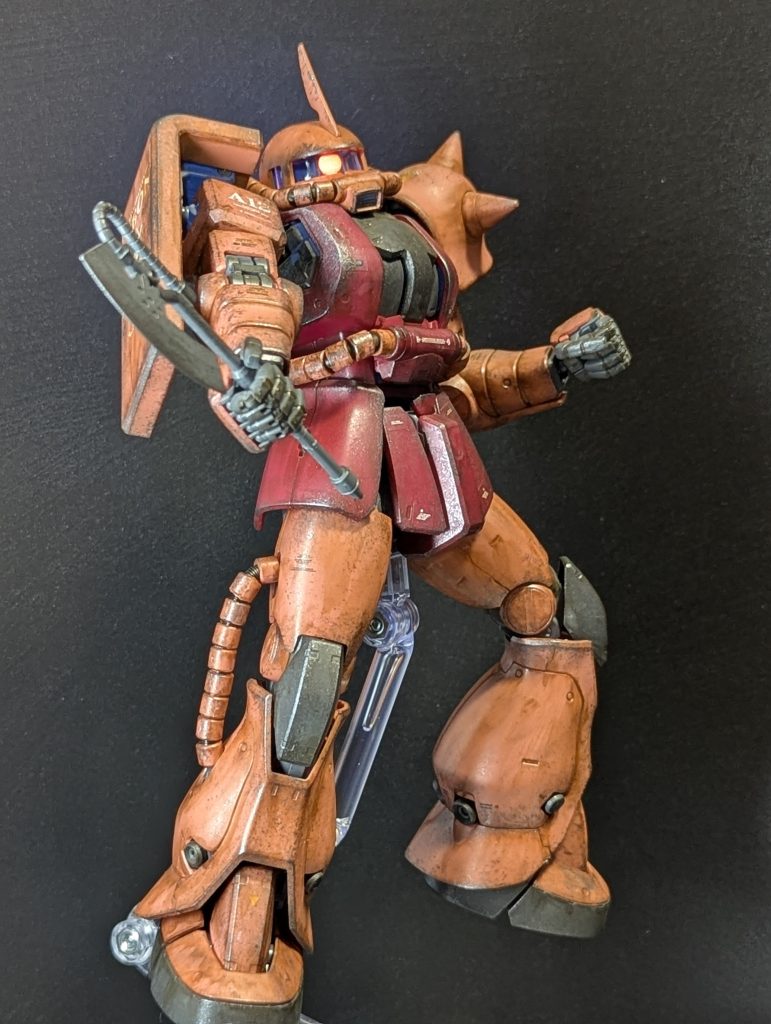 シャア専用ザクVer.2.0(成型色ウェザリング)–6枚目/制作者：Chef_tea