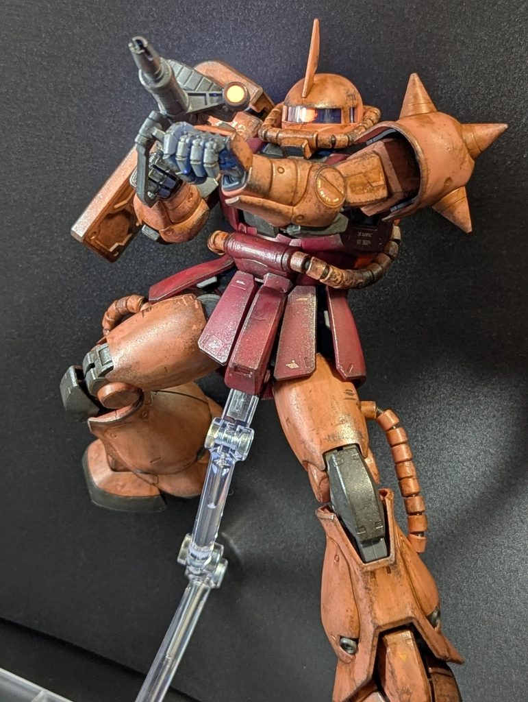 シャア専用ザクVer.2.0(成型色ウェザリング)–5枚目/制作者：Chef_tea