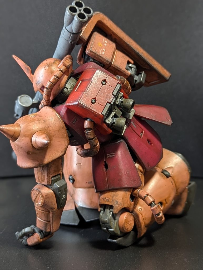 シャア専用ザクVer.2.0(成型色ウェザリング)–2枚目/制作者：Chef_tea