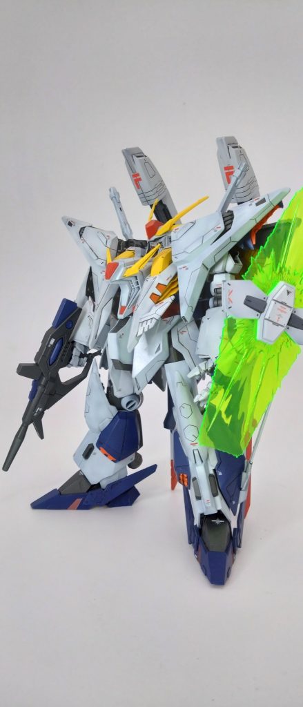 RX-105　P/F　クスィーガンダム　プランF『フォーミュラー』武装頭部バルカン×2ビームサーベル×2専用ビームライフル試作ビーム発生盾背部次世代大容量コンデンサ直結ビーム兵器『ヴェスバー』&nbsp;
