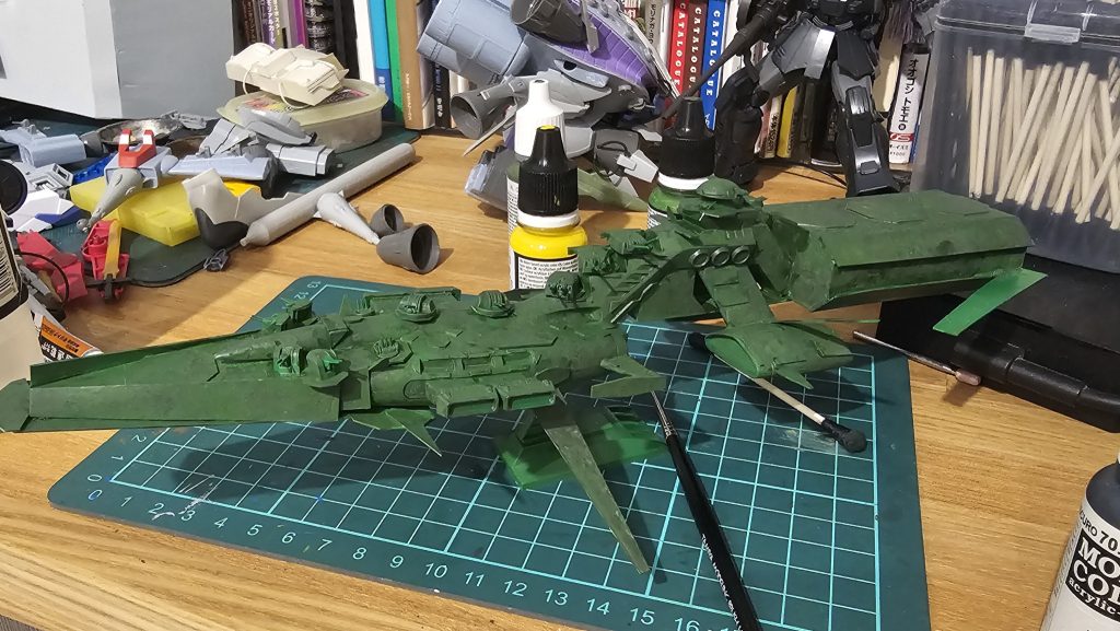1/1200 旧キット 改ムサイ級航空巡洋艦ケーニヒスベルク–4枚目/制作者:Kai