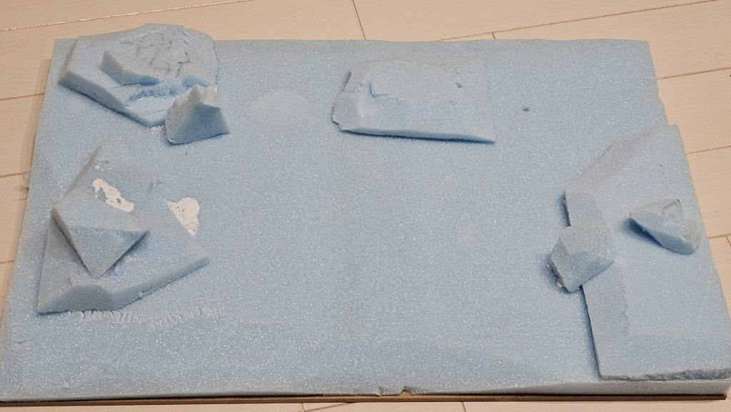 ある程度の形を決めた状態です。