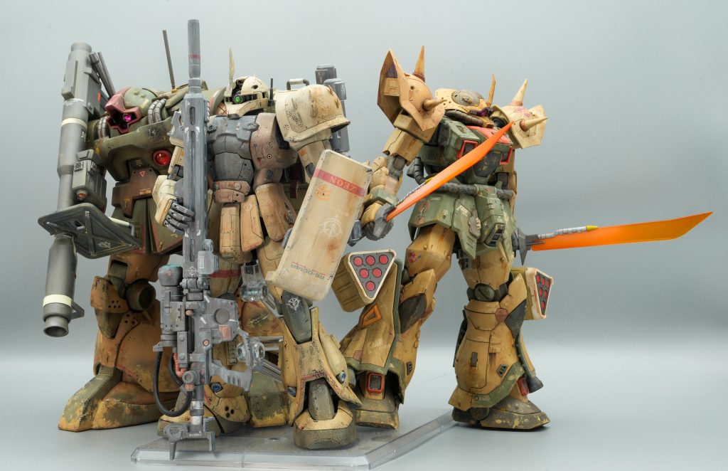 ザクスナイパーも入れました。地上用もっと作りたい。