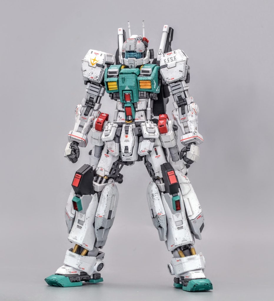 度重なる出撃で修理と改修を繰り返した歴戦のジムⅢという設定です