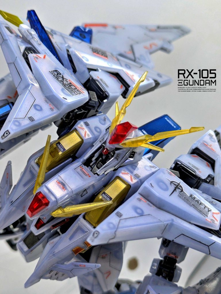 Ξガンダム [劇場公開記念クリアカラー] メカニカルコアメッキ仕上げ ＆ ガンダムベース限定 ミサイルエフェクトセット–5枚目/制作者：SHIUMAI MODELS