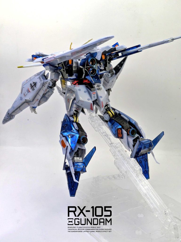 Ξガンダム [劇場公開記念クリアカラー] メカニカルコアメッキ仕上げ ＆ ガンダムベース限定 ミサイルエフェクトセット–7枚目/制作者：SHIUMAI MODELS