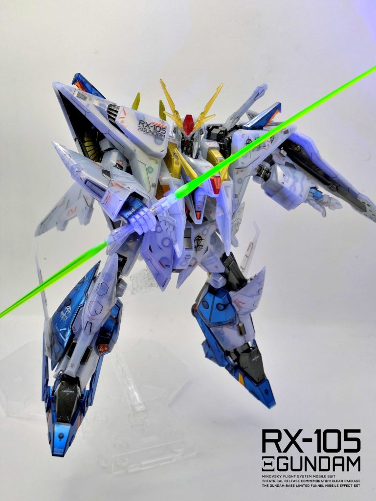 Ξガンダム [劇場公開記念クリアカラー] メカニカルコアメッキ仕上げ ＆ ガンダムベース限定 ミサイルエフェクトセット–9枚目/制作者：SHIUMAI MODELS