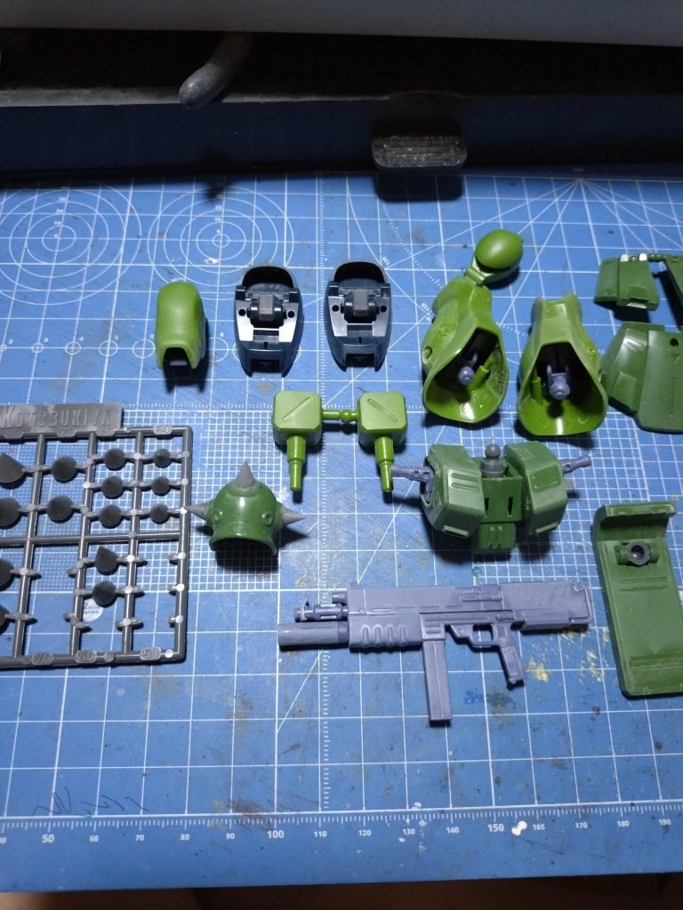 制作ですが、ヒケ取り後スパイクを変更。