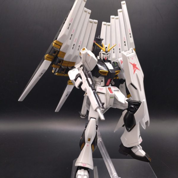 EG νガンダム　ツインファンネル　メタリック塗装