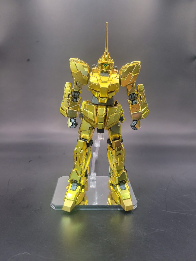 【素組】ユニコーンガンダムゴールドカラーVer.その1