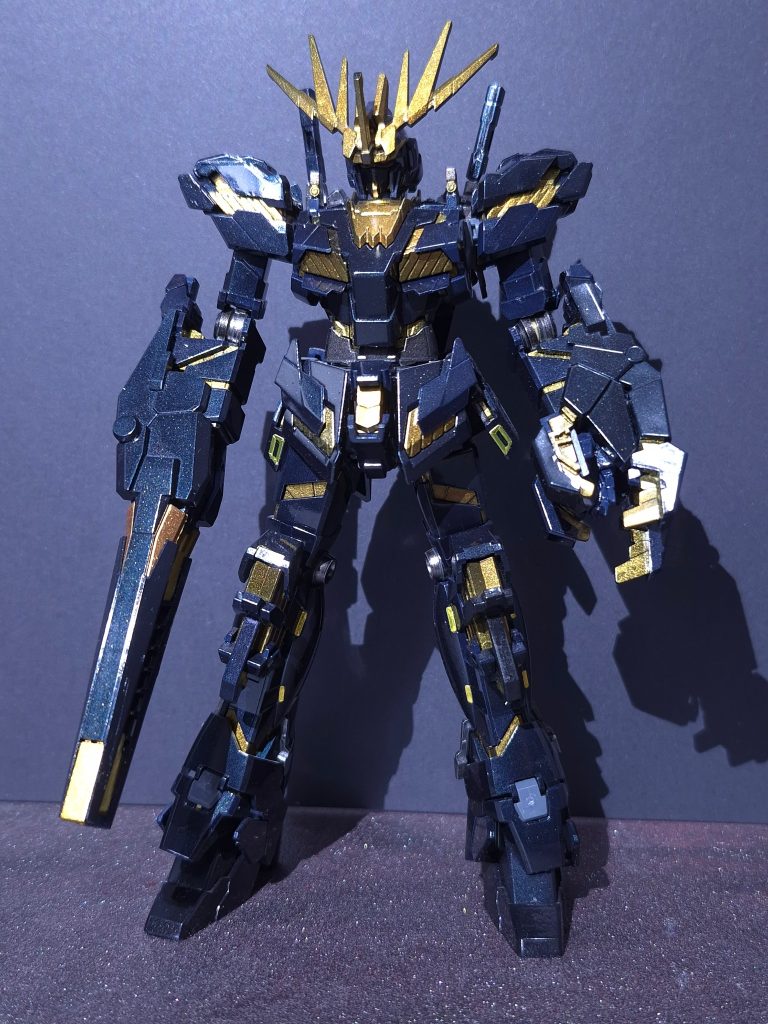 HG　バンシィ　メタリック塗装 (再撮影)–5枚目/制作者：KENSAN.