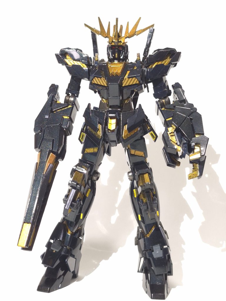 HG　バンシィ　メタリック塗装 (再撮影)–4枚目/制作者：KENSAN.