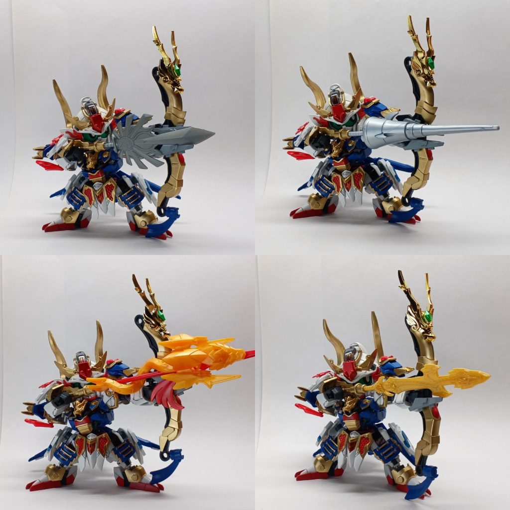おまけで、三国伝の武器をジョイントするパーツからの発想で3mm軸の武器を射てる羽根を作ってみました。