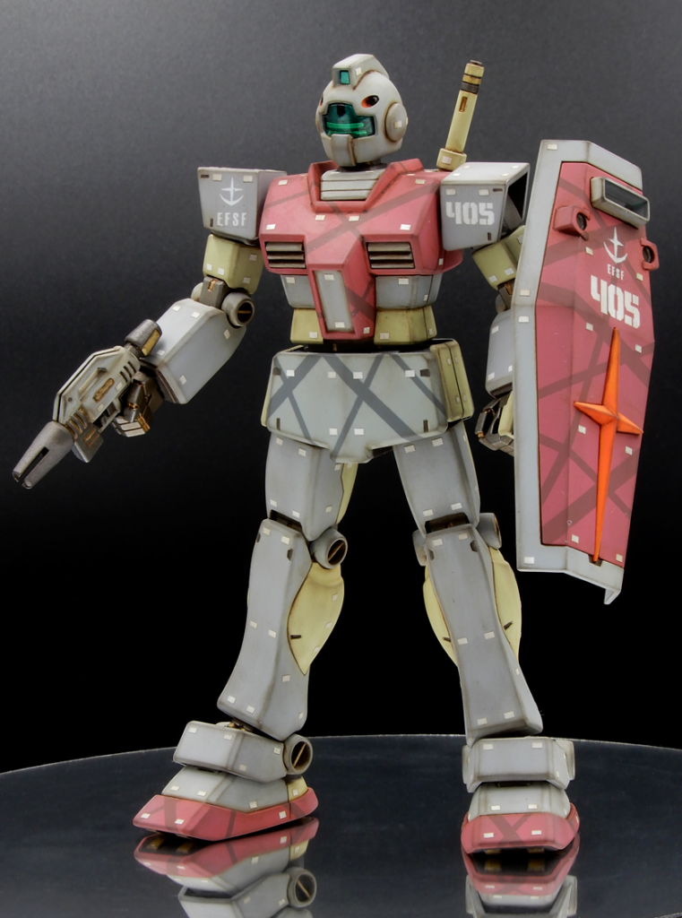 【ジムの日】HGUCジム–2枚目/制作者：不沈空母