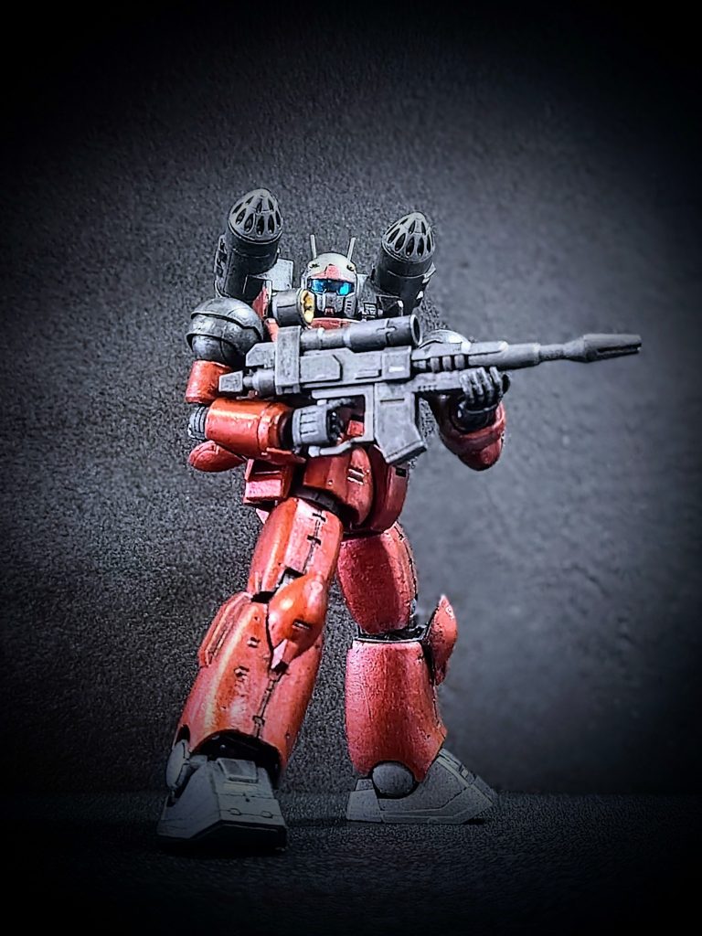 サクサク組めて、かつ可動も良好でとても良いキットでした(zaku-kao6)