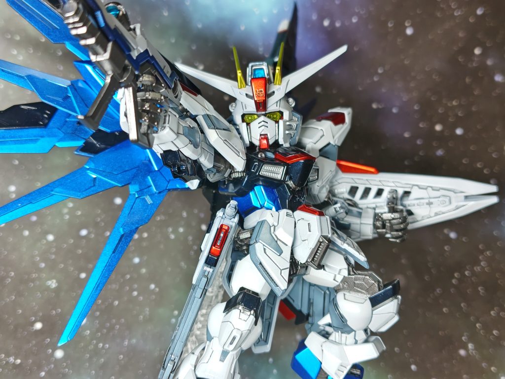 MGSDフリーダムガンダム　HGミーティアユニット