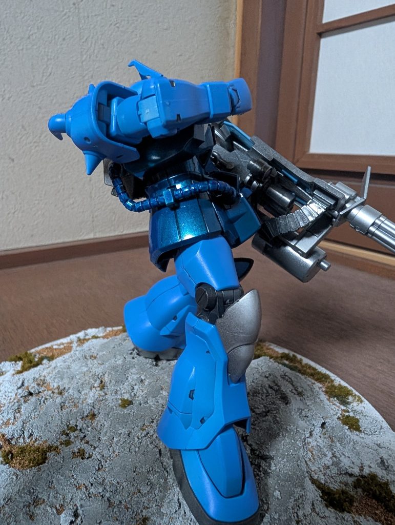 HG　グフカスタム大地に立つ（全塗装　スプレーメイン一部筆塗り）–4枚目/制作者：amedai５１