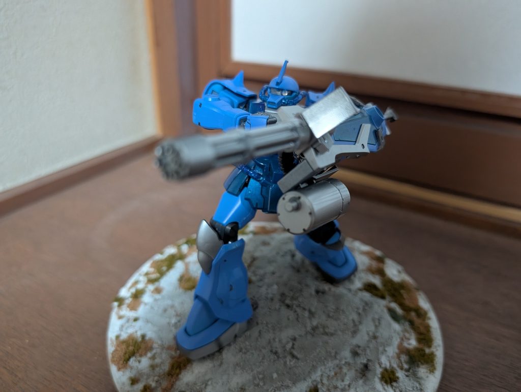 HG　グフカスタム大地に立つ（全塗装　スプレーメイン一部筆塗り）–7枚目/制作者：amedai５１