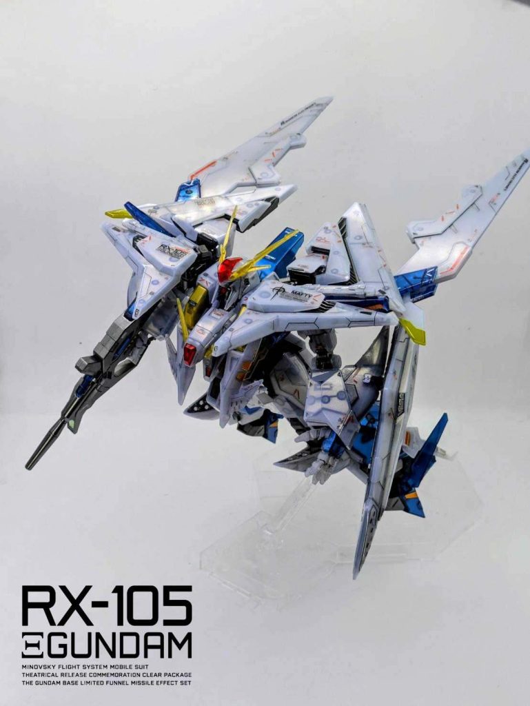 Ξガンダム [劇場公開記念クリアカラー] メカニカルコアメッキ仕上げ ＆ ガンダムベース限定 ミサイルエフェクトセット–6枚目/制作者：SHIUMAI MODELS