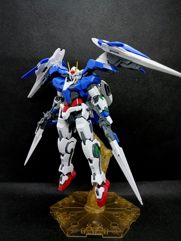 最後にダブルオーライザーですダブルオーは各形態の写真を撮っていますGNソードIIIもかっこいいですけど、作中の殆どはGNソードIIだったのでこっちの方が馴染み深いですね