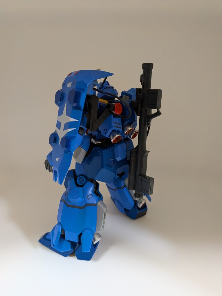 背面バーニアもちゃんと色分けしてあります！シールドのアームにリード線を仕込んだりしました！