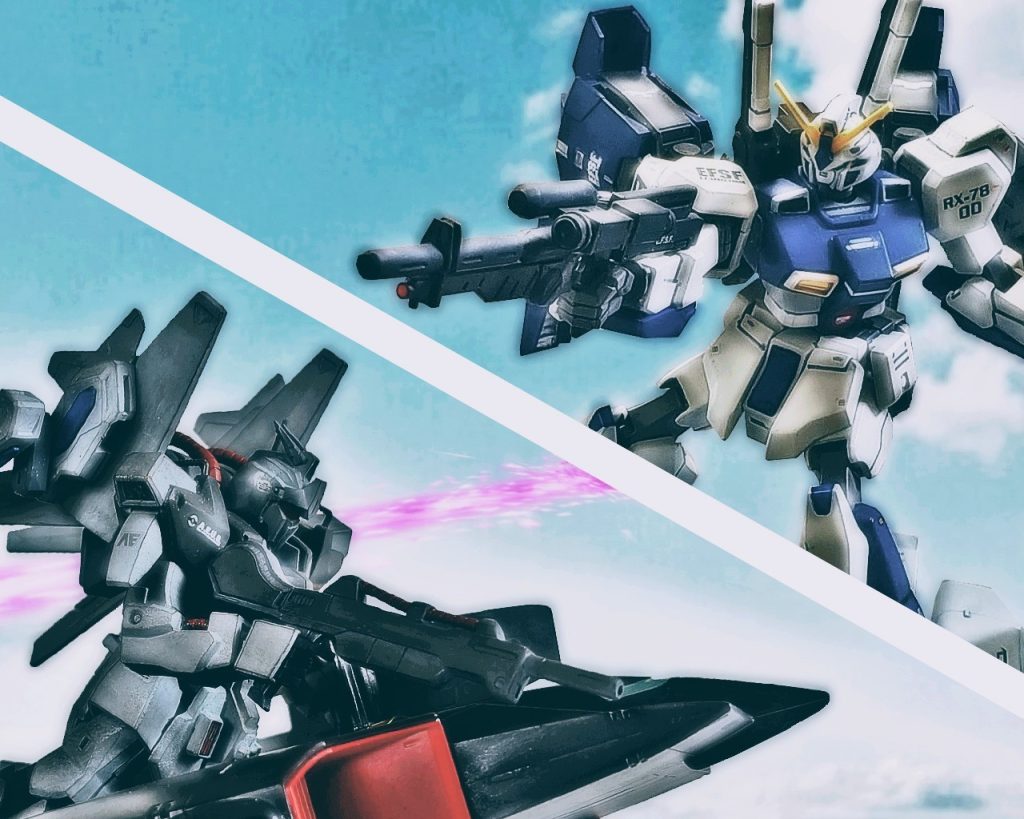 「…撃ってきたっ!?」シアンは前方から迫るガンダムタイプの攻撃に驚いた。ティターンズから逃れるために戦っていると思っていたが、まさかこちらにも牙を剥いてきたのだ。予想外とはいえ距離があったおかげで、シアンはそれを避けると部隊のMS隊は散開する。(脱走兵じゃない!?…それに感じたことのないこの黒いプレッシャーは?)シアンは自分の判断ミスに後悔したが、切り替えて命令し直す。「各機、先のは撤回する！全て敵とみなし迎撃しろ!」全機ドダイ改の上で姿勢を低くすると携行火器を構えた。するとオープン回線でエゥーゴのMS全機に通信が入る。「そこをどけっ、貴様らに用はないっ!!」「オープン回線!?」シアンは更に驚いた。まさか戦闘中にオープン回線を使い相手に命令するとは。「どういう事だ!?官姓名と所属を言いなさいっ!?」「俺達の目的はムラサメ研究所だっ!!邪魔をするなら容赦はしない!!」「…ムラサメ研究所!?」どういう事か理解できなかったが、先刻にムラサメ研究所は防衛対象となった。エゥーゴは協定を果たす必要があり、このガンダムも敵性勢力と見なさなければならない。「ならこちらも応戦しないとならないわ!!」シアンは反撃に移る。ビームライフルの照準をガンダムに合わせると引き金を引いた。