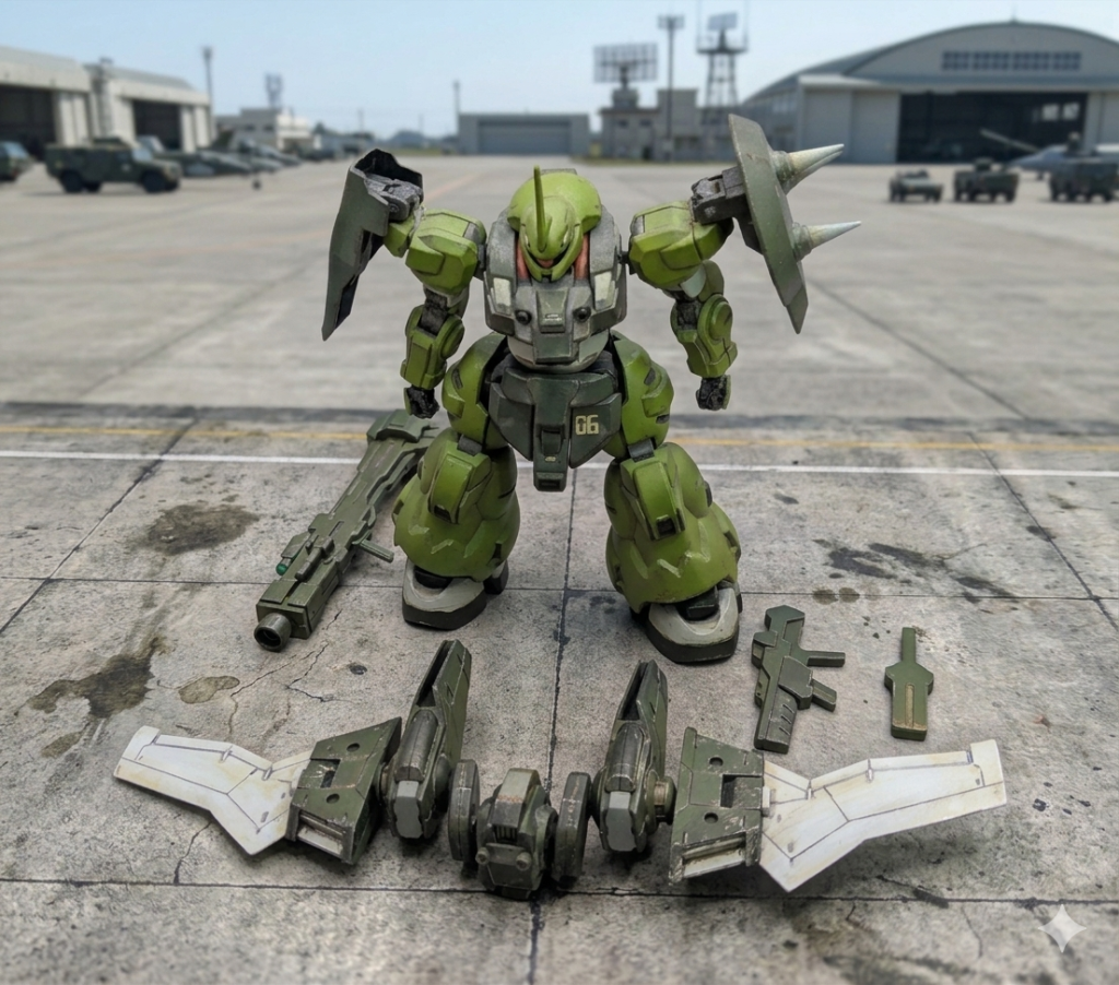 やはり、数は少ないけど、各種装備や武装を並べたくなります（笑）