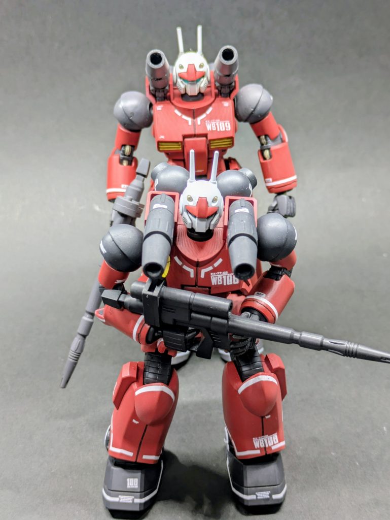 イメージはホワイトベースで出撃に備えて並んでいるところ