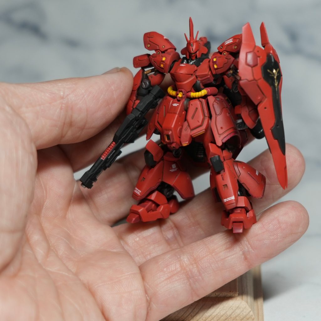 個人的にはなかなか綺麗めに制作できたと思っています。次回はνガンダムを制作予定です。