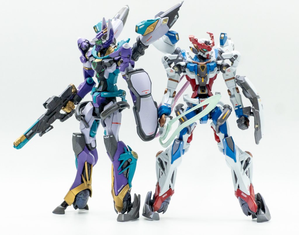 制作工程ではないですが、前作のジフレドさんと併せ。前作は下リンクから。キットもコンパチと思いきや細かい部分で違ってて驚きましたこう言うふうに写真撮れると作った甲斐があったなと感慨深いですね。&nbsp;並べてみて。満足感高いですねこれ。かなり嬉しいですこれ。イメージ通りになって嬉しい