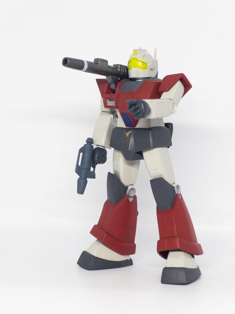 MSV旧キットのジムキャノンを作成しました。2026年3月30日完成。水性ホビーカラーとシタデルカラーでのオール筆塗りです。