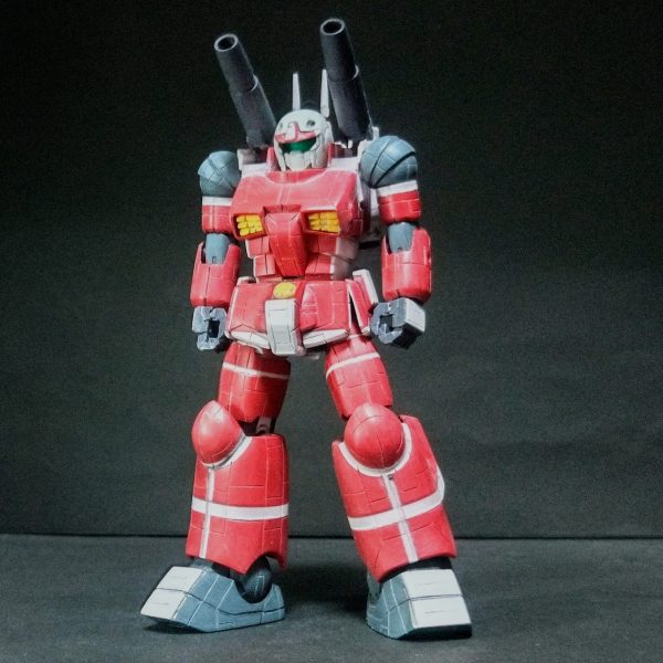 ガンキャノンスジ彫り加工