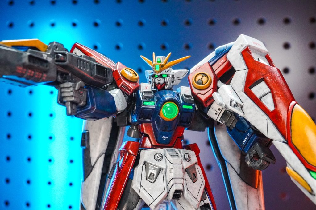 HGウイングガンダムゼロ・ウェザリング（筆塗り）