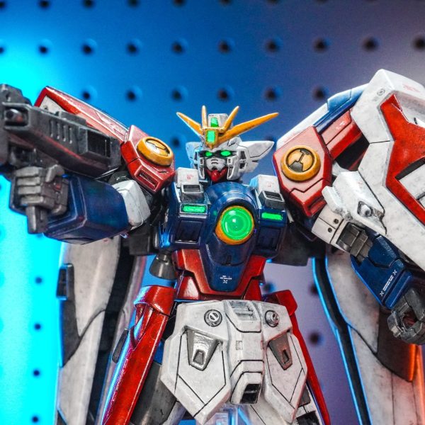 HGウイングガンダムゼロ・ウェザリング（筆塗り）