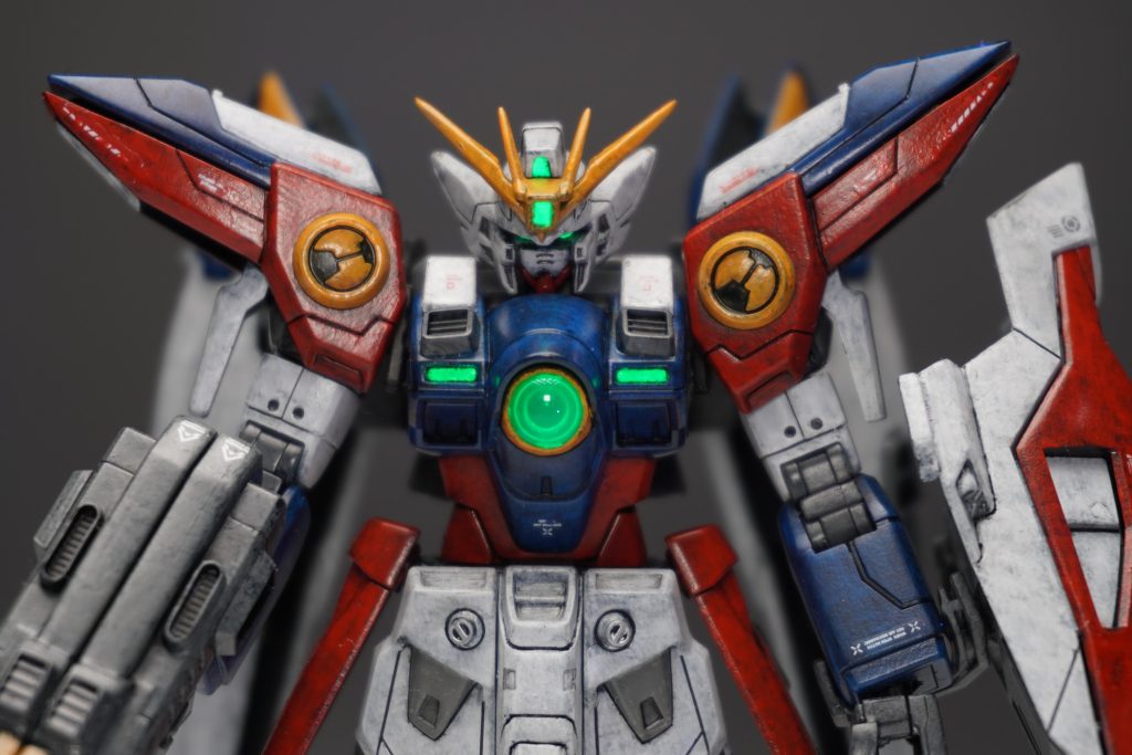 HGウイングガンダムゼロ・ウェザリング（筆塗り）–4枚目/制作者：demmy_kuroyama