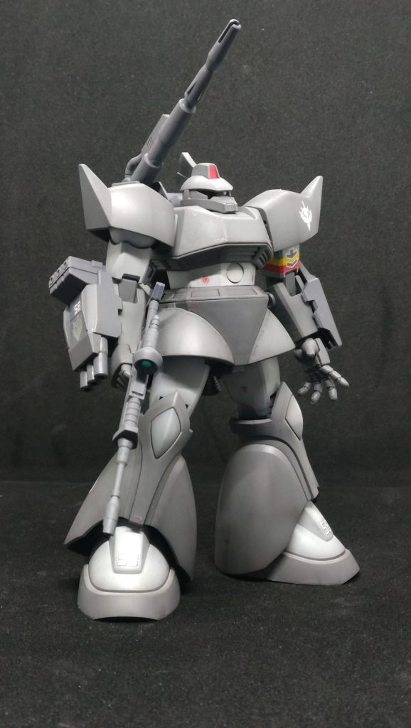 武装類はサーフェイサーそのまま。最後にウォッシングで完成です。