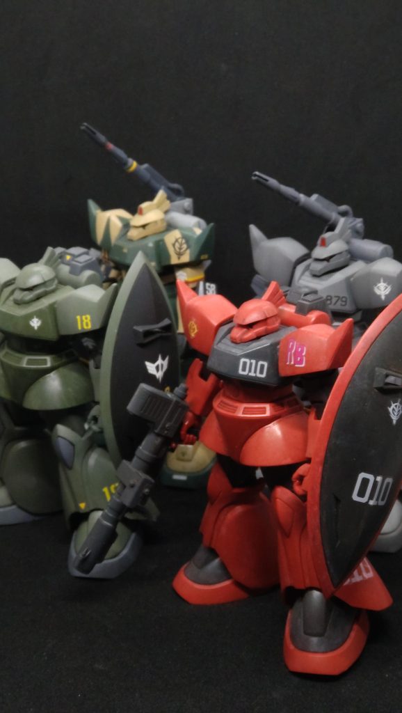 ここまで揃ったのでゲルググは満足しました。次は高機動型ザクを揃えていきたいかも。