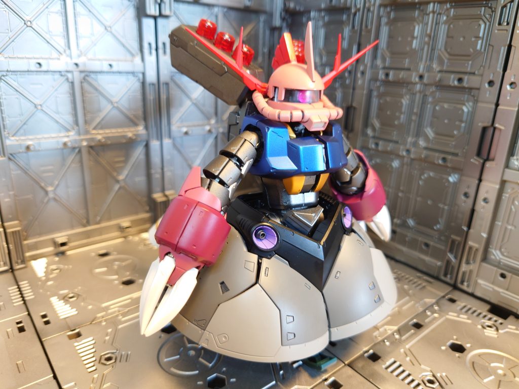 使用したキットはMGザクⅡ・ゲルググ・百式、RGズゴック・ジオング・サザビーです。