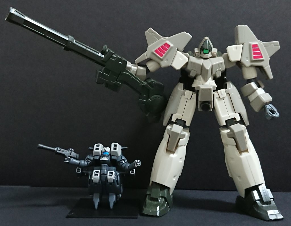 エアリーズはプラキットが無いので（2026年4月時点）大きさ比較に1/144サーペント（パチ組み）を。