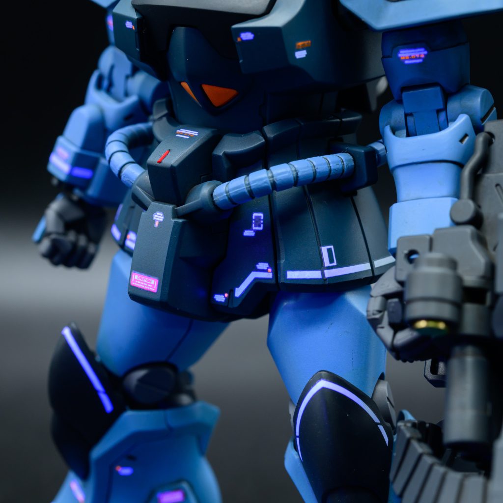 ガトリングガンのスコープにはメタルパーツを貼っています。