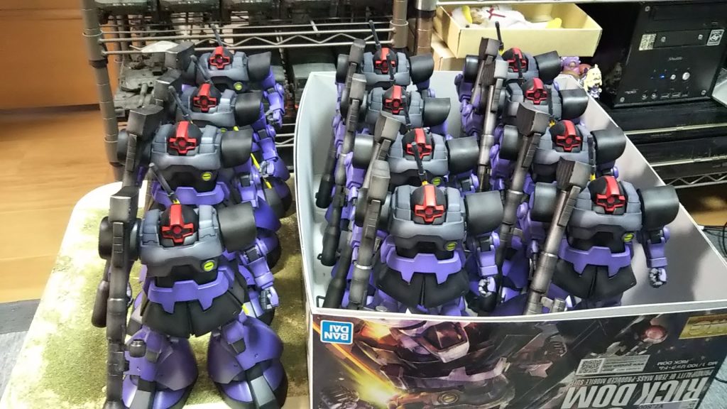 リックドム12機確認💦（三分で全滅💦）制作期間4ヶ月