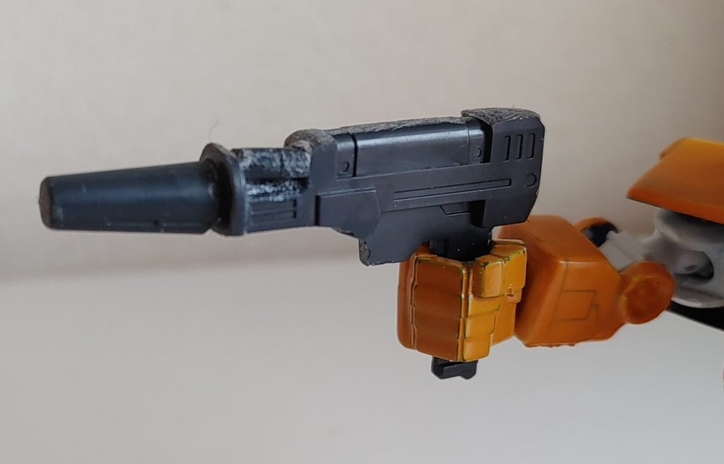 武器▪ビームライフル。ガンダムのビームライフルを切ったり貼ったり…して、形に。&nbsp;&nbsp;