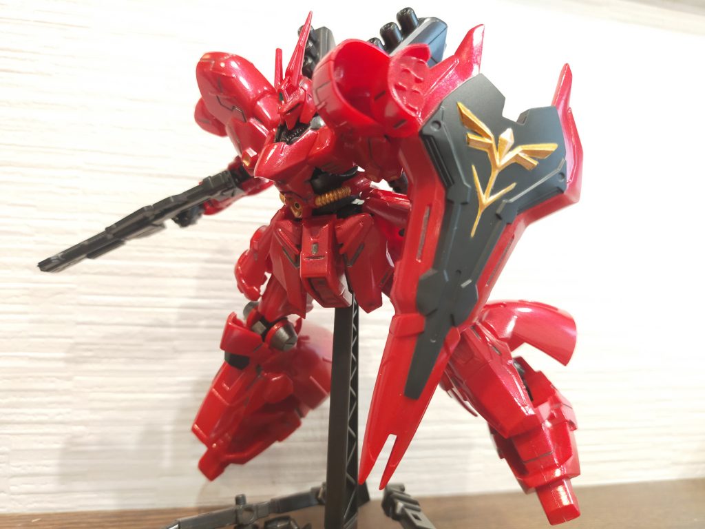 前回の百式の時にコメントでハイライト当てると良い！といただいたのでやってみましたかなりツヤツヤしてるのが伝わりますね！