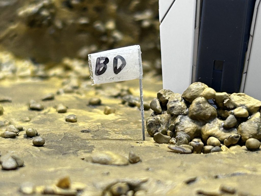 ビルドダイバーズのエンブレムをフラッグに塗装することはできませんでした🙇‍♀️代わりにビルドダイバーズの頭文字を(BD)の文字を簡単に書いておきました