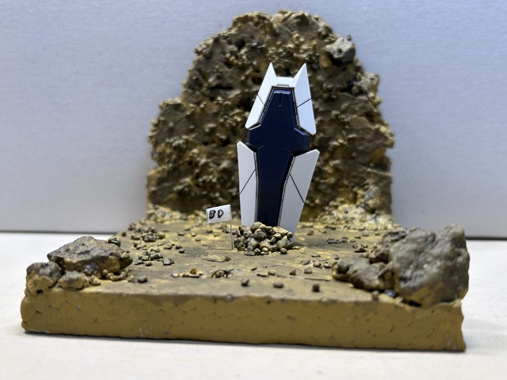 全体家にあった発泡スチロールや小石を使って作成しました