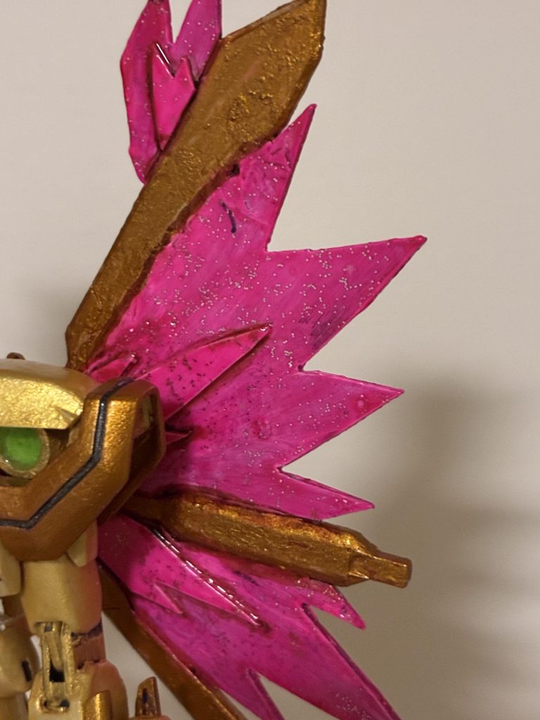 ピンクのところにはラメ混ぜてます