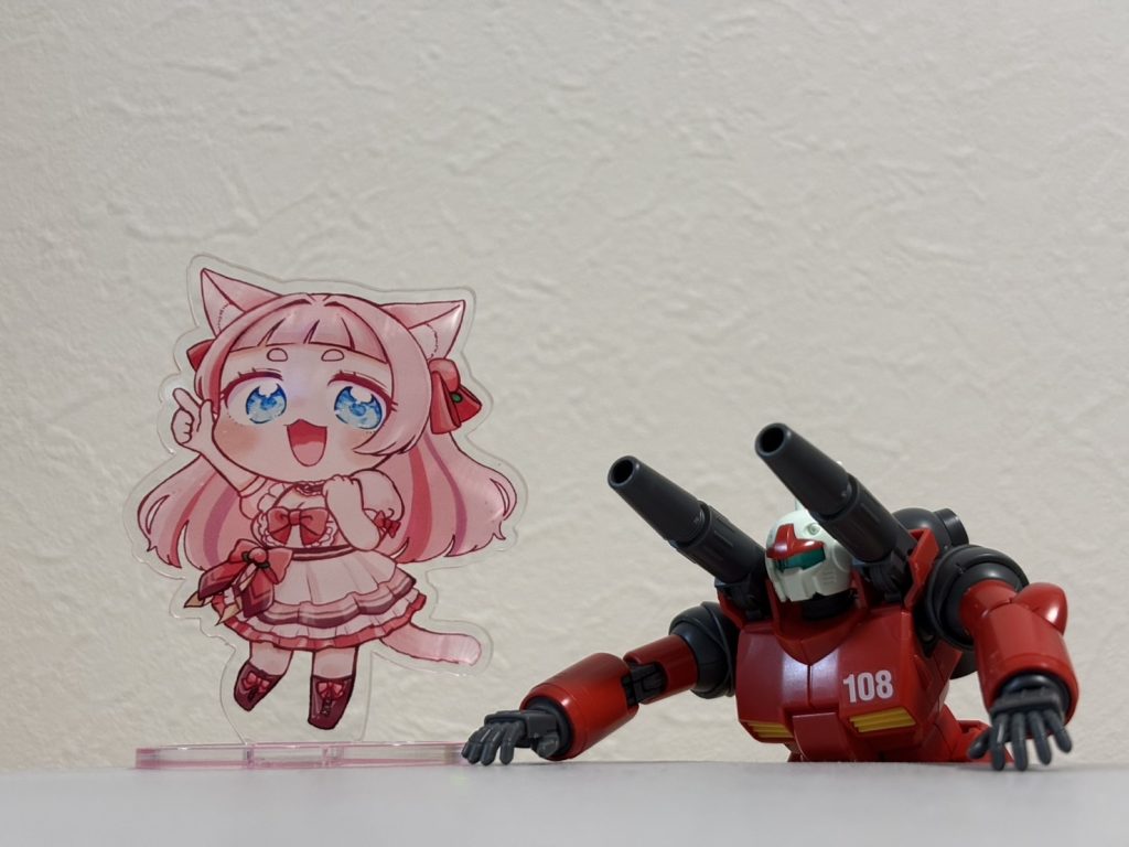 配信には出てきませんが1番最初に好きになったガンキャノン。&nbsp;見てるよ( &nbsp;° _ °)ｼﾞｨｰ