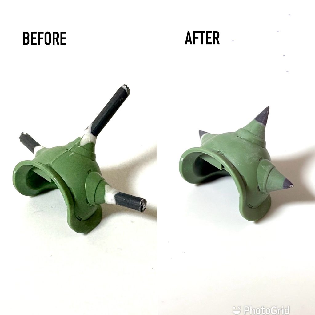 肩の延長・シャープ化。3Dモデリングだけでなく、こういう基本工作もしっかりやりました^^