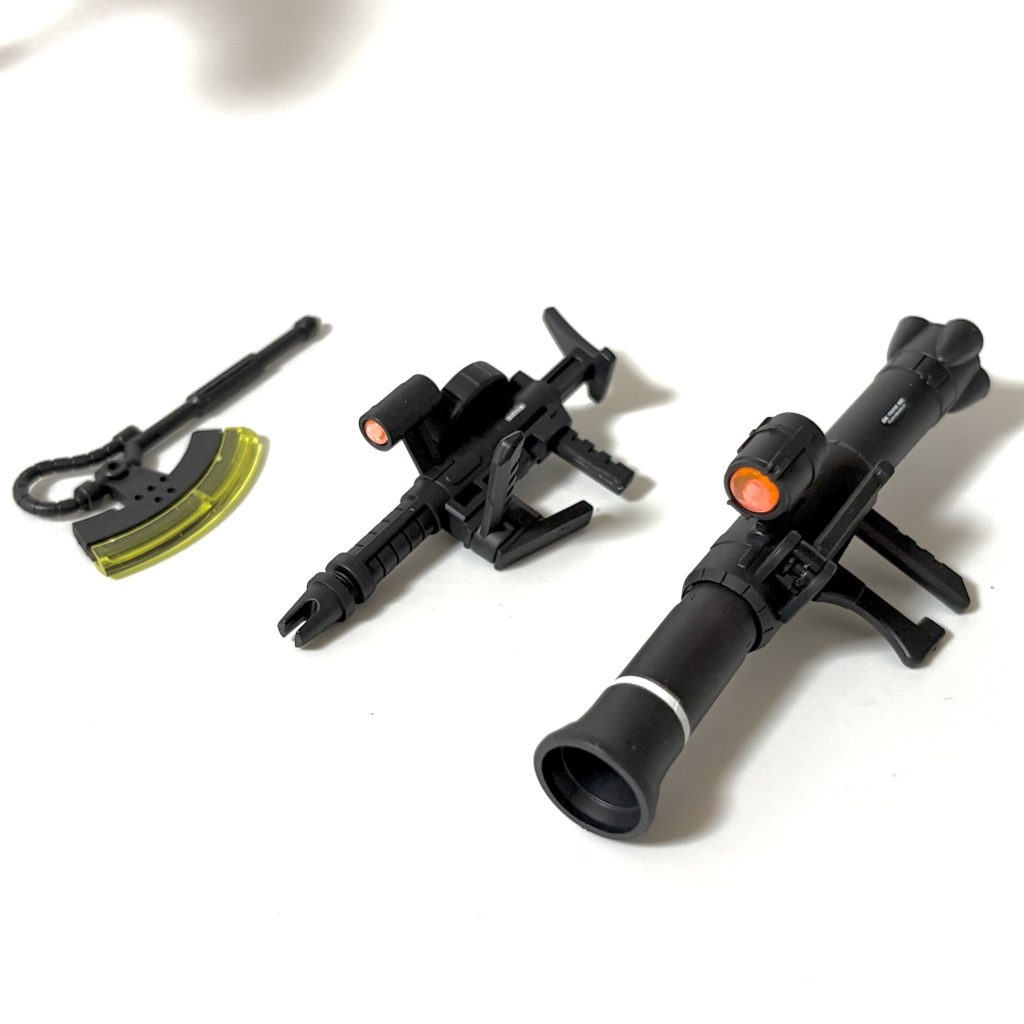 武器類も丁寧に作成しました。